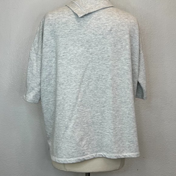 Saturday Sunday by Anthropologie Heather Gray Jersey Pullover Top Size XXS - Picture 3 of 6